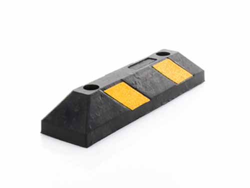 Tope para estacionamiento 55cm de caucho- ideaverde.com.mx