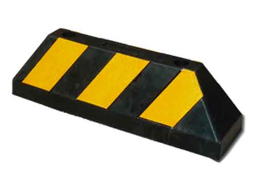 Tope para estacionamiento camion 55cm de caucho- ideaverde.com.mx